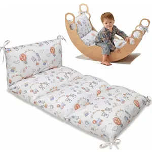 Climbing Arch Cushion & Rocker Pillow for Toddlers – Multi-Use Floor Seat, Nap Mat, Playroom Pillow with Removable Washable Cover – Kids Bed Floor Cushion for Nursery, Bedroom, Playroom