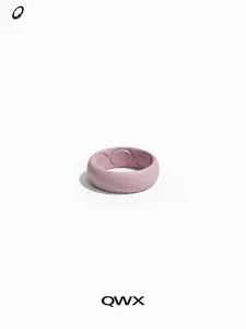 QWX Zodiac Silicone Ring Pink, NFC Tap To View Daily Horoscope, Mood Accessory Fashion Accessories, Waterproof Breathable Comfortable Wear, No Subscription Unisex, Android & iOS Compatible