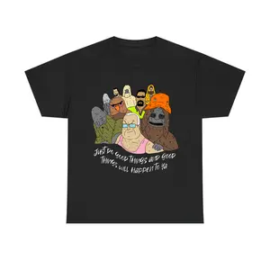 The Big Lez Sassmate T-shirt,  Retro Adult Cartoon Tee, Do Good Things Sassy the Sasquatch Cool Unisex Shít, Casual Streetwear
