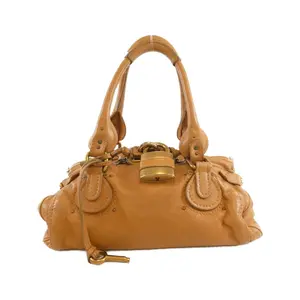 Pre-owned Chloé Calfskin Shoulder Bags Chloe Paddington Cow Leather Handbag