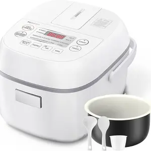 Toshiba Mini Rice Cooker with Digital Display & 2 Cooking Modes for Perfect Rice Every Time