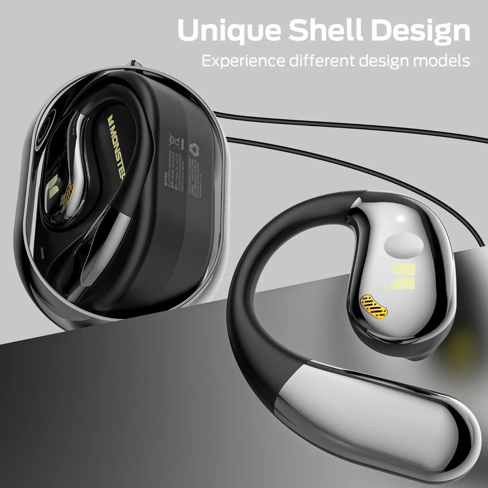 Monster Open Ear AC360, Wireless Rotary Earphone, With Lanyard