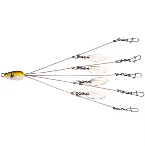 Alabama Rig - 1/2 oz Umberella Rig 5 Swivels *Mimics Schooling Baitfish*