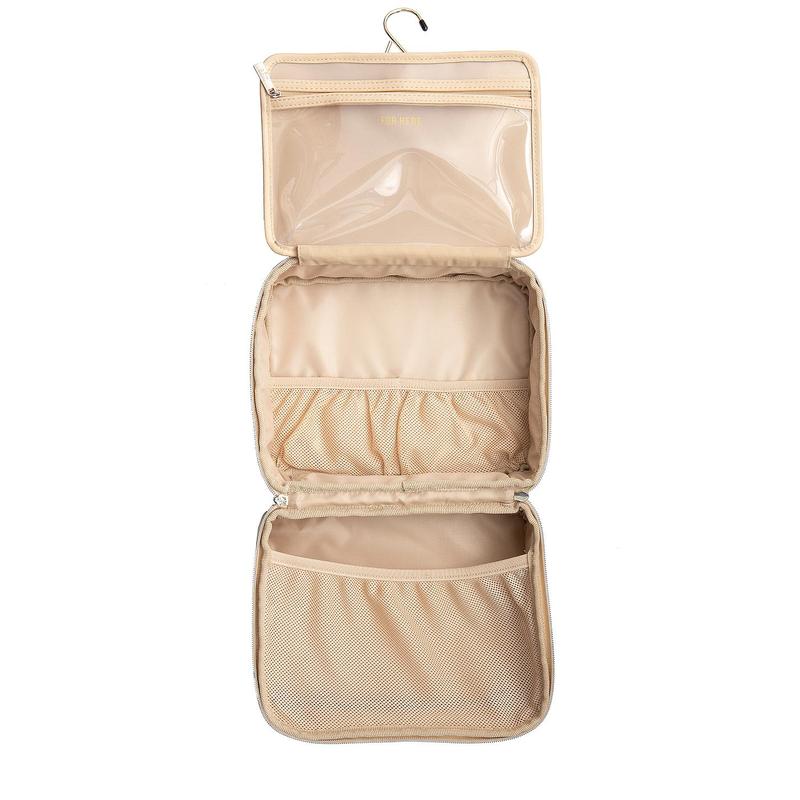 BEIS The Hanging Cosmetic Case in Beige