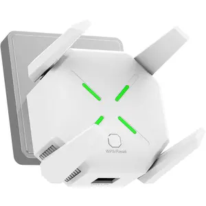 2025 WiFi Extender Signal Booster for , AC1200 Mbps Dual Band (5GHz/2.4GHz), Coverage up to 12880 sp.ft and 45 Devices, Easy to Set Repeater  with Ethernet Port (White)