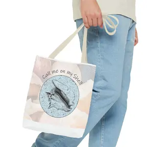 Conch and Seashell Pattern Tote Bag | Beach Shells All Over Print Tote