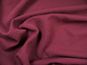 Bullet Textured Liverpool Fabric 4 way Stretch Dark Marsala Rose X53