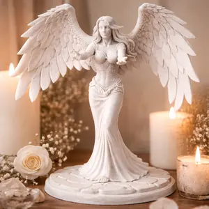 Heavenly Protector Angel Statue, Guardian Angel Decor, Memorial Gift