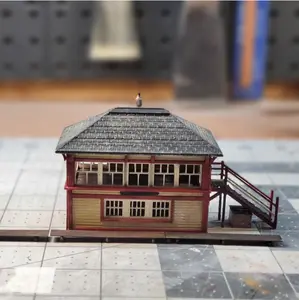 N Scale English Signal Box Tower Kit – 3D Printed Diorama Building | Uffington-Inspired Unpainted Model