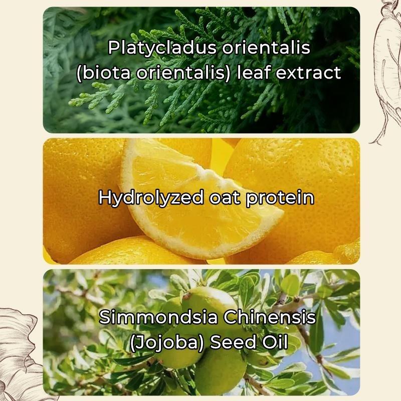 【Buy 1 Get 1 Free】Anti-Hair Fall Hair Loss Treatment Shampoo Oil Control Anti dandruff Haircare Ginseng Ginger Help Hair Growth Jojoba Oat Repair Reduce Hair Loss Scalp Cleanser Conditioner300ML