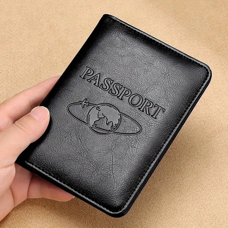 Passport Holder, Passport Cover, PU Leather Travel Passport Wallet, Multi-functional Passport Protector, Passport Case for Travel, Travel Accessories, Travel Document Holder, Travel Essentials
