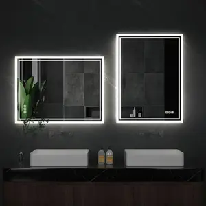 Illuminate LED Backlight Bathroom Mirror Frameless Dimmable Defog Bath/Shower/Shaving Mirror
