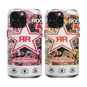 Fuel Your Style! Rockstar Energy Drink-Inspired Whipped Orange Strawberry Couple Phone Cases
