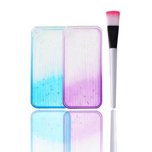 Blue Gradient Diamond Painting Storage Tray, Multi-Functional Desktop Organizer, Plastic Container for Craft Art Supplies, Diamond Art Tools