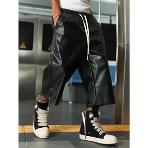 Elastic Waist Drawstring Loose Casual Capri Shorts Summer Streetwear Outfits