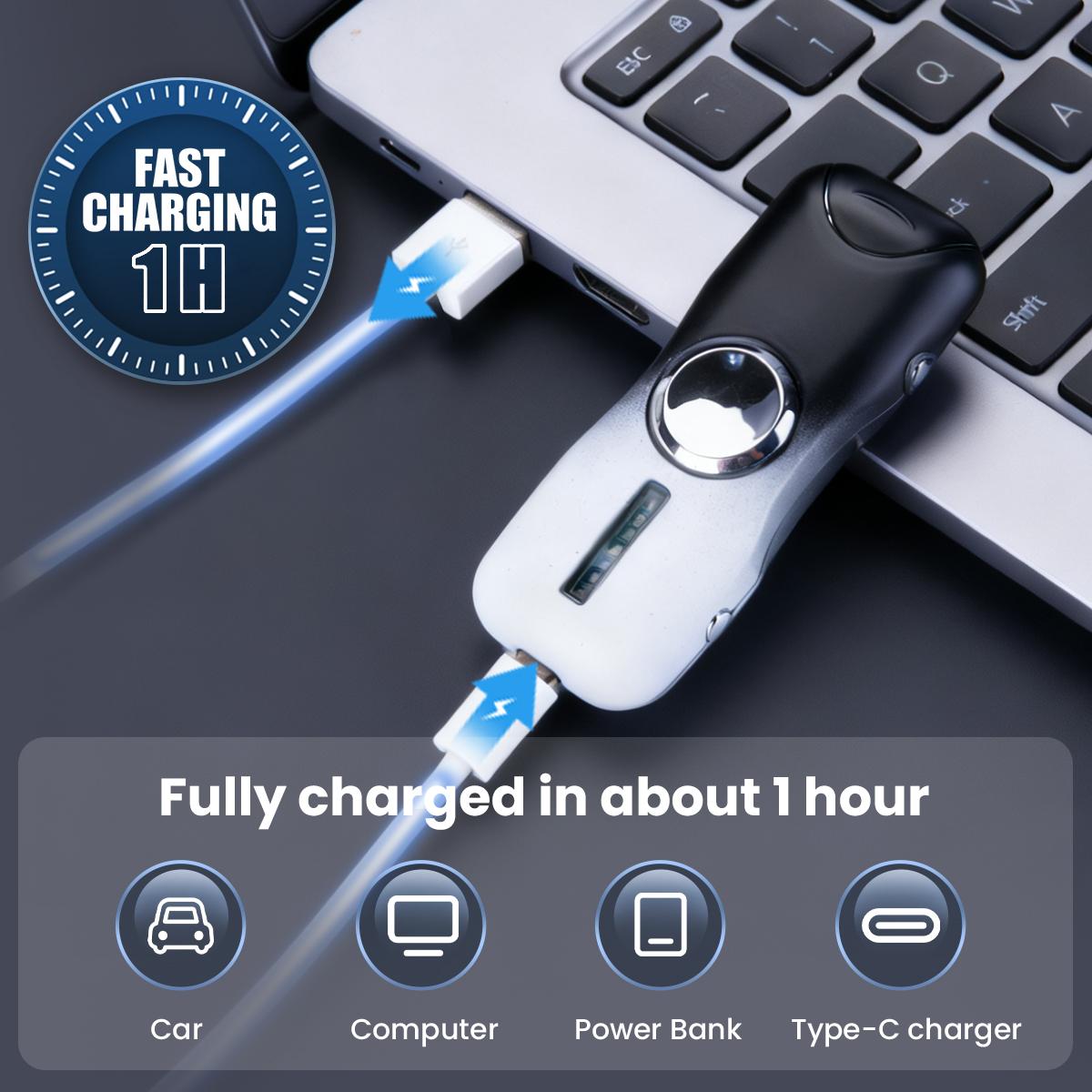 Electric lighter, USB rechargeable, windproof, flameless plasma dual arc lighter, small metal pocket lighters for camping, fidget toy, and special gift for men and women