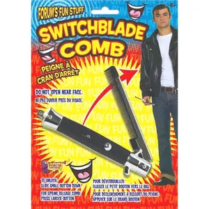 Push Button Pocket Comb – Folding Hair Retro Pocket Comb That Pops Open 😳 | Funny Novelty Prop Gag Gift 