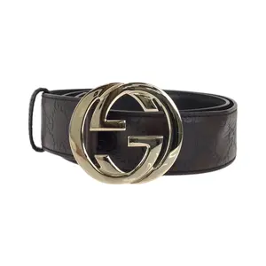 Pre-owned GUCCI Other Small Leather Goods Guccissima Leather Belt