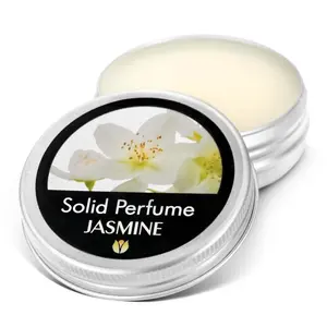 Flowerland Jasmine Solid Perfume - 30ml Portable Balm for Travel - Natural Vegan - Moisturizing & Easy Application - Ideal for Men & Women