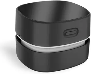 Desktop Vacuum Cleaner,Mini Table dust Sweeper Energy Saving,High Endurance up to 400 mins,Cordless&360 Rotatable for Cleaning Hairs,Crumbs,Computer Keyboard of Gifts for  (Black)