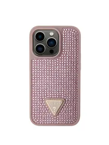 GUESS Female Rhinestone iPhone 15 Pro Case