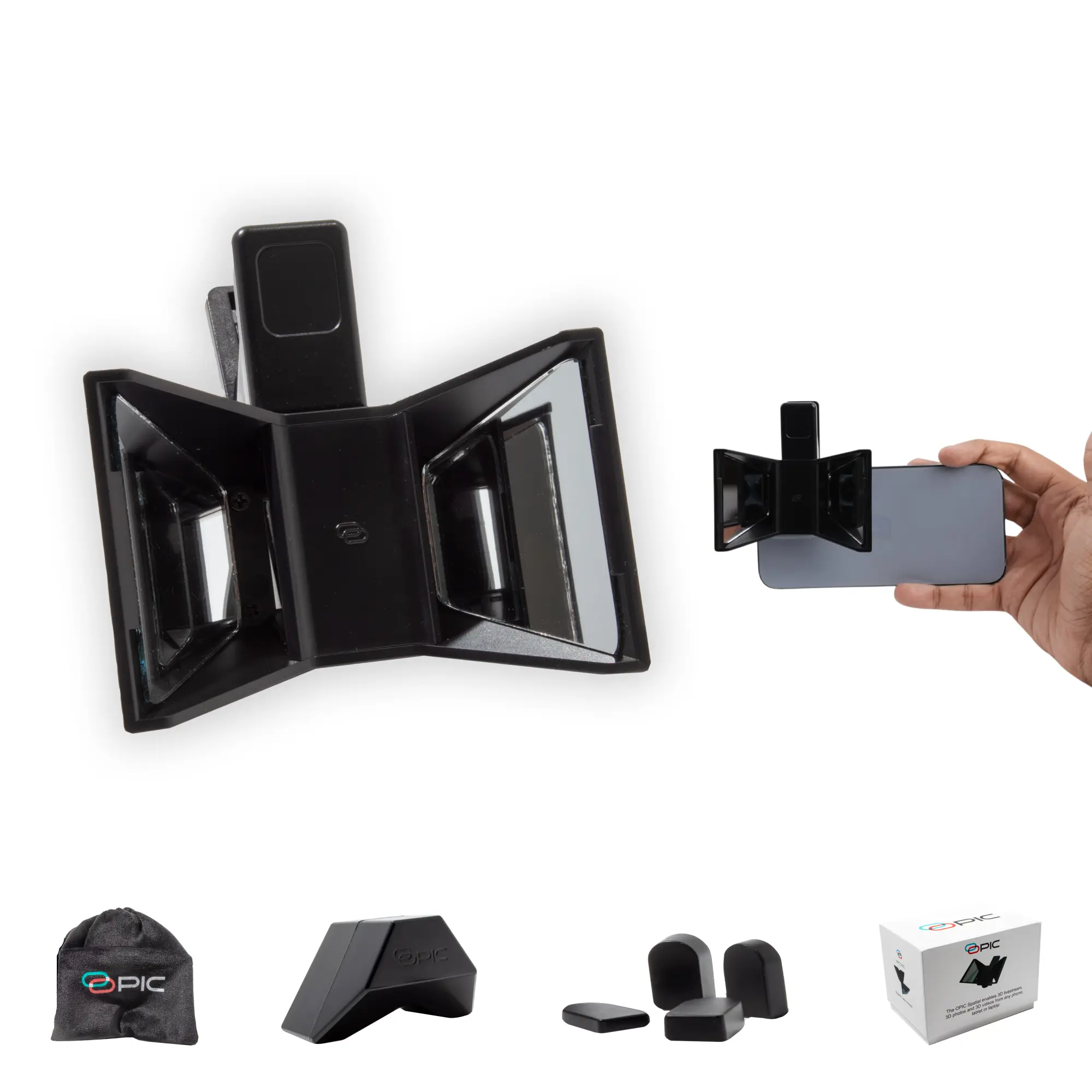 3D Camera Lens for iPhone - Spatial Video Clip for Apple Vision Pro & Meta Quest, 3D Photo & Video Attachment Cellphone