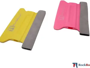 Squeegee with Felt Edge - Professional Window Tinting Tool for Auto Vinyl Wrapping, Detailing, and Household Applications (Pack 3 Units)