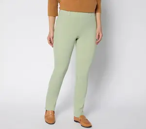 Denim & Co. Petite Color Perfect Flex Straight Leg Jean