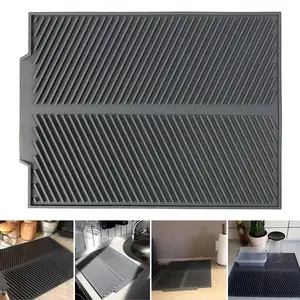 1pc Silicone Diagonal Filter Pad Insulation Pad Dishwasher Safety Drainage Pad Kitchen Sink Drain Rack Multi Specification Countertop Pad Cutting Board Anti Slip Bowl and Chopstick Filter Cup Pad