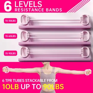 Figure 8 Non-Latex Resistance Band - Anti-Slip Fitness Band! Arm/Back Training for Yoga/Pilates/Physical Therapy - Versatile for Home/Gym Stretching & Workouts!
