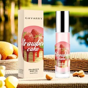 Brazilian Charm Perfume Set Strawberry Scent Rollerball Mini Travel Size Portable Refillable Fragrance Single Item Non-Toxic Recyclable
