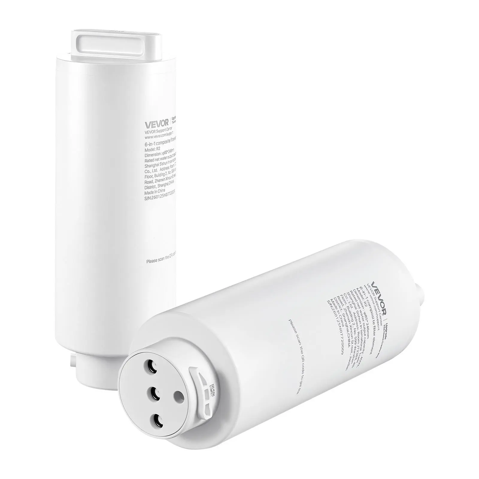 【SummerFinds】VEVOR 6-Stage RO Composite Filter – Reverse Osmosis Water Filter Cartridge Replacement, Blocks Impurities & Adsorbs Odors, Compatible with VEVOR X811B Ice Maker Water Dispenser