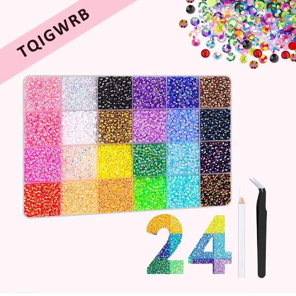 【Gifted Tools】 Resin Jelly Rhinestones for Crafting Multicolor  Flatback Gems with   Shimmer Bedazzler Kit for DIY Decor Clothing Tumblers Shoes Nails