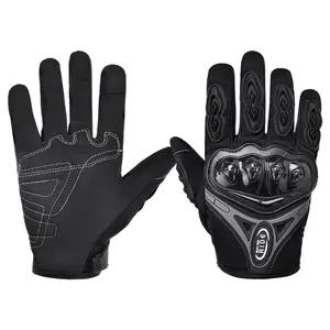 Motorcycle gloves Touch screen anti-drop equipment Breathable men's and women's locomotive riding Motorcycle off-road riding gloves soccer goalkeeper thumb support excellent grip