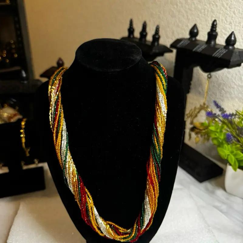 Nepali Traditional Necklace - Mix colors potey