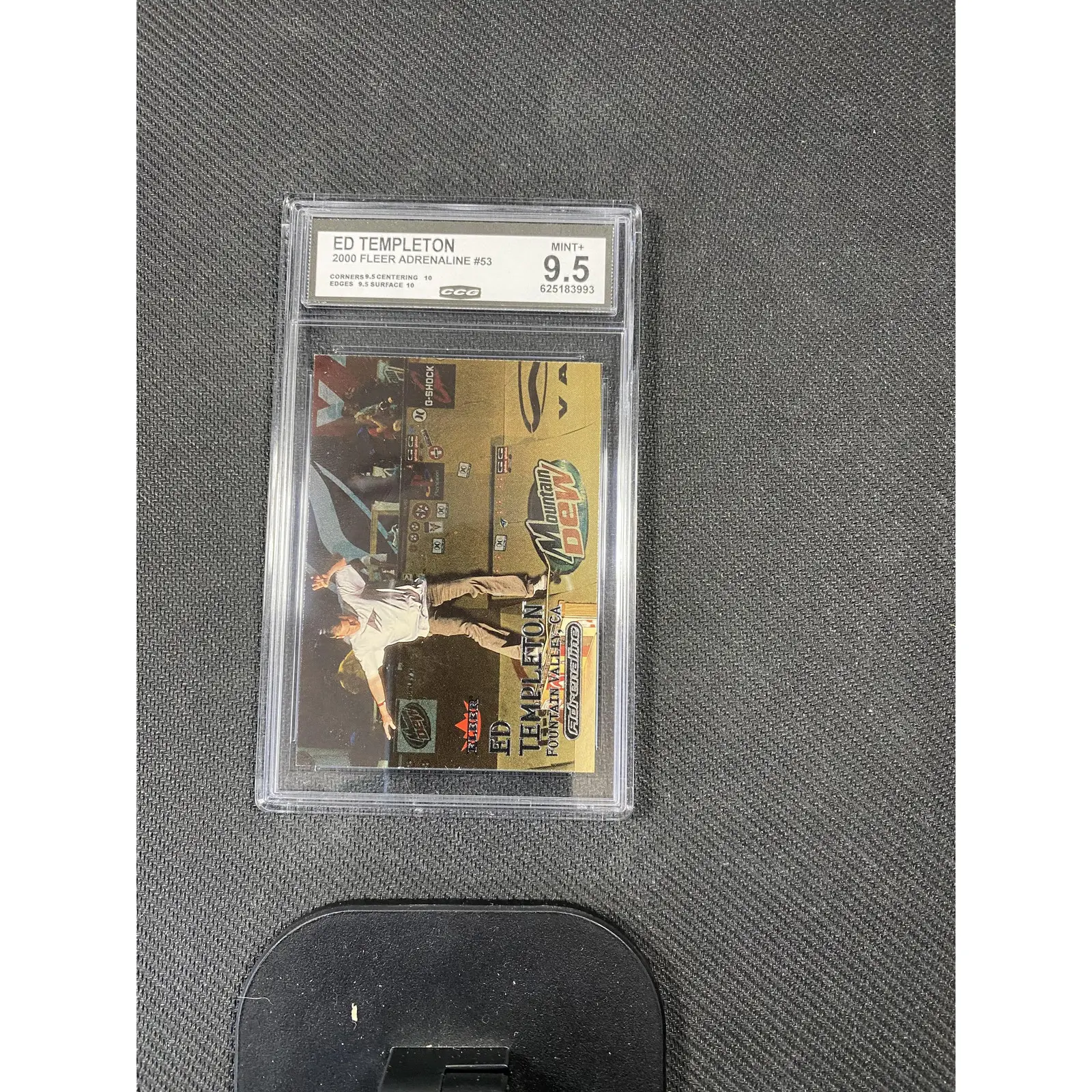 Ed Templeton 2000 Fleer Adrenaline 53 CCG 9.5 RC