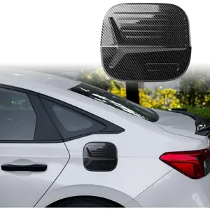 1-piece package, suitable for 11th generation Civic sedans, suitable for Honda Civic 2026/2025/2024/2023/2022 models, sports car exteriors, fuel tank cover trims, fuel filler cover carousel door handle - bright black