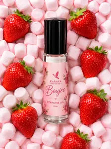 Boujee Perfume Oil Rollerball Strawberry Freesia Pink Marshmallow Coconut Whipped Vanilla Pink Musk by Karafa Essentials
