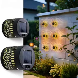 2-piece set of Mandala wall lamps.