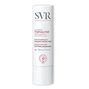 SVR Topialyse Nourishing Lip Balm 4g - Pack of 2 - Soothing & Nourishing - 99.9% Natural Ingredients - Gentle & Effective Treatment for Damaged Lips - Made in France