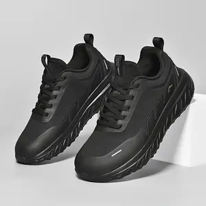 BDHJYDB Men'S Wide Toe Box Running Shoes - Extra Wide Foot Athletic Sneakers with Cushioned MD Sole, Breathable Fabric Upper for Big Feet, Plus Size, Gym, Jogging, Everyday - Lace-Up Design (Black/), Gym Footwear, Sporty Look, Comfortable Fit, Performance