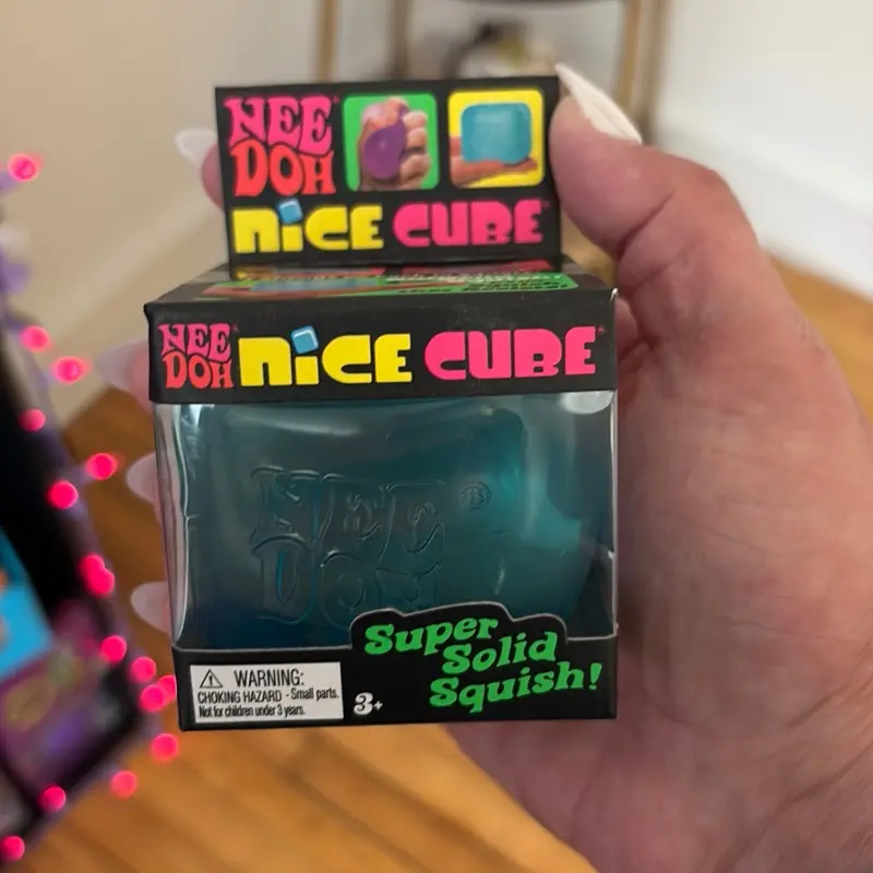 Blue ice cube squish