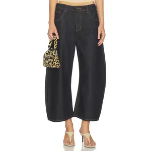 LIONESS Horseshoe Cropped Jeans in Indigo