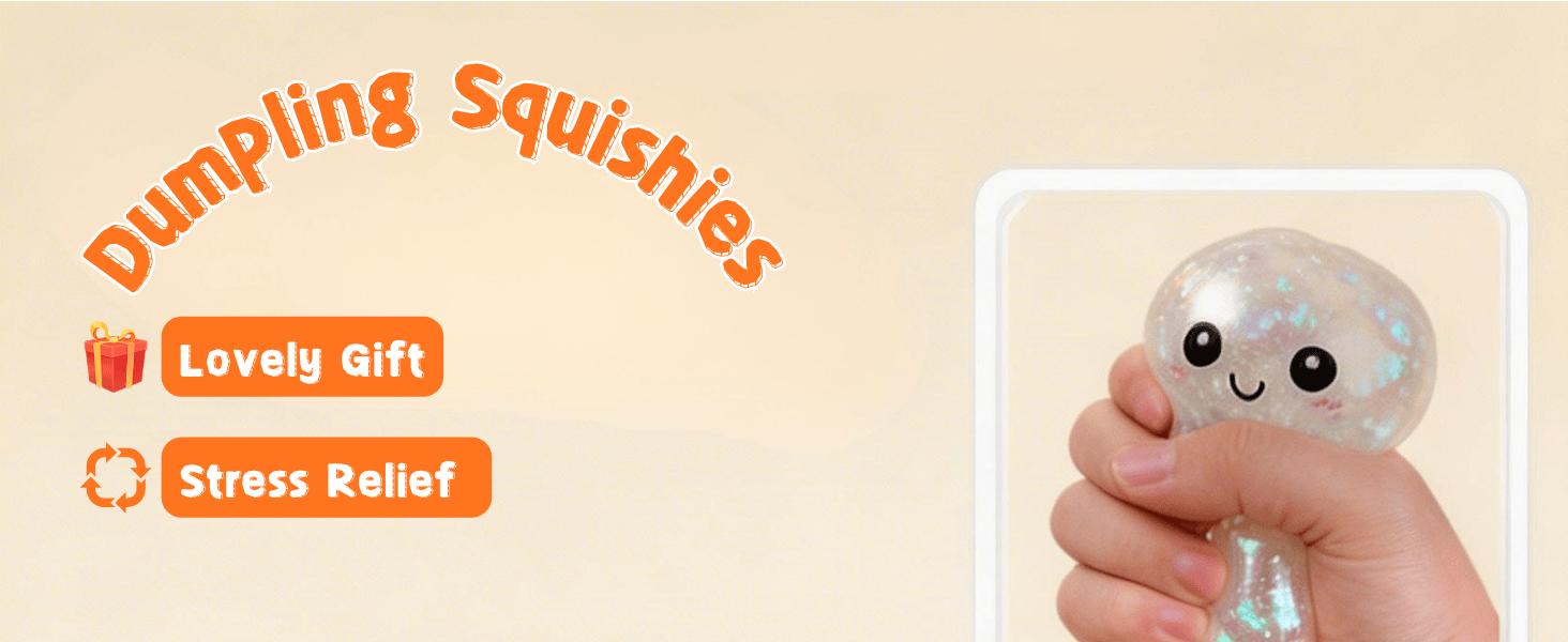 2026 New Glitter Dumpling Squishy - Squishy Dumpling Toy Glitter for Stress Relief, Dumplings Toy for Everyone (White) 2026 New Glitter Dumpling Squishy - Squishy Dumpling Toy Glitter for Stress Relief, Dumplings Toy for Everyone (White)