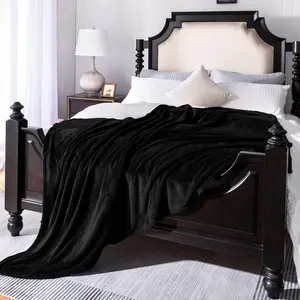 King Size Black 108 90 Inches Blankets for Couch Sofa 280GSM,Super and for