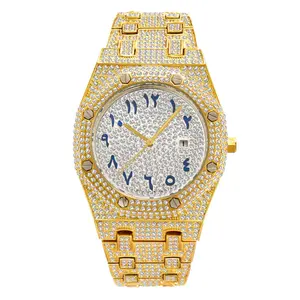 Moissanite unisex watch, Swiss movement, waterproof mechanical watch