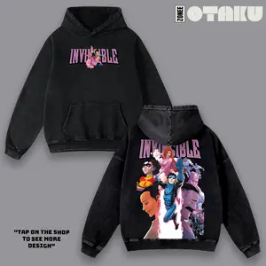Invincible War Comic Washed Tee, Hoodie TV Show Comics Washed T-shirt Sweatshirt Heavyweight Cotton, Tank Top Unisex Shirt Menswear Top Crewneck