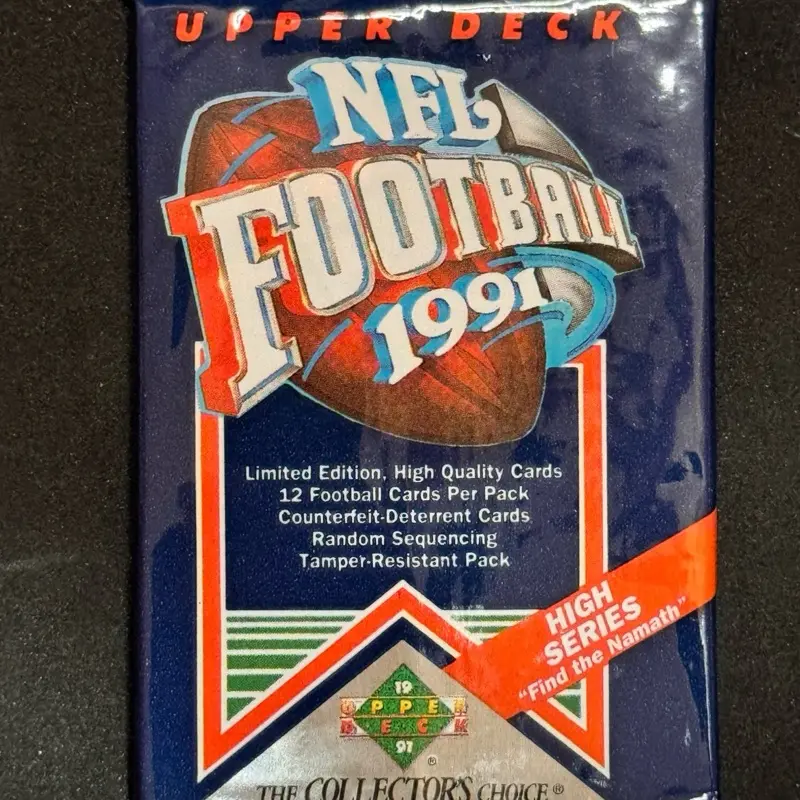 1991 Upper Deck Football inaugural series – single pack