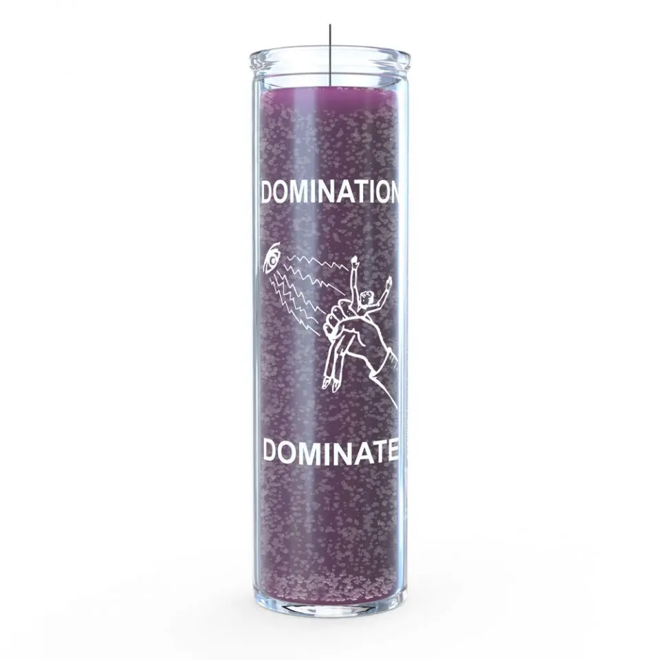 Purple Household Paraffin Wax Candle with Cotton Wick - Light, 7-Day Burn Time, Unique All Glass Candle, Bar/Bottle-Shaped, Ideal for Home Decoration, Unique Candles