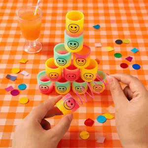 Rainbow Spring Pull Circle Toy, Stress Relief Educational Stacking Spring Round Toy, Fun Learning Tool, Party Gift, Birthday Party Favor